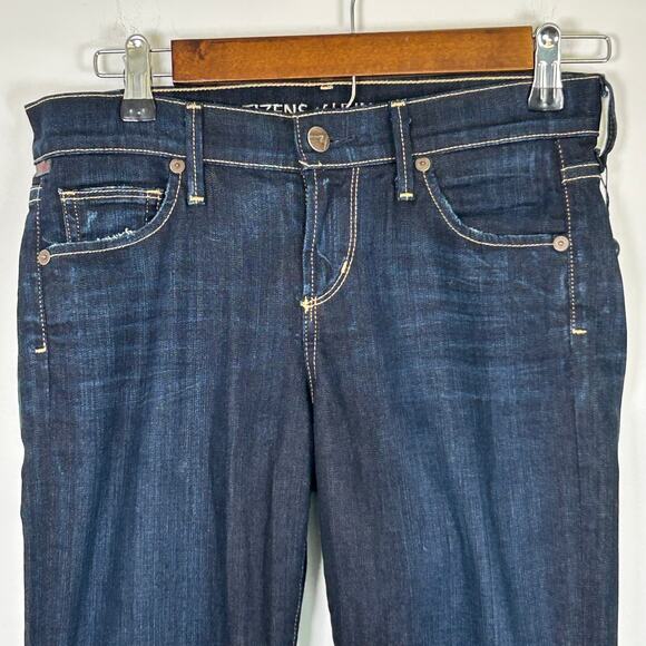 Citizens of Humanity Ava Low-Rise, Straight Leg Jeans, Dark Wash, Sz 25 - Picture 1 of 16